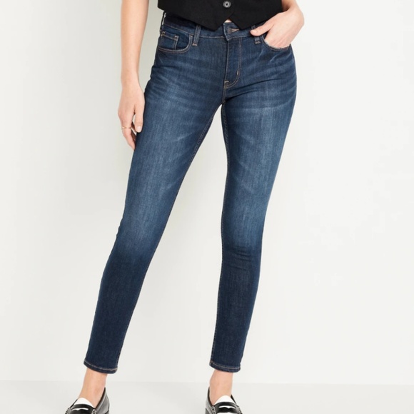 Old Navy Mid-Rise Rockstar Super-Skinny Jeans Size 10 Long - Picture 1 of 8